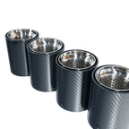 BMW F90/F92 M5/M8 CARBON FIBRE EXHAUST TIPS - CHROME x4