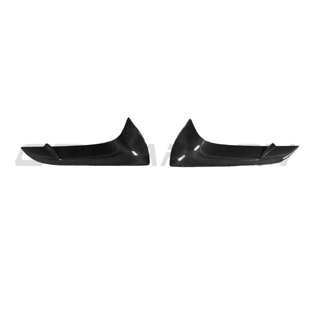 TOYOTA SUPRA 2019+ A90 CARBON FIBRE FRONT BUMPER VENT TRIM - V2