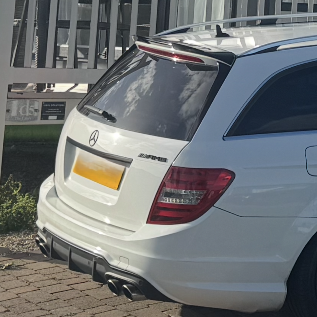 AMG Style Gloss Black Boot Spoiler for Mercedes Benz W204 C Class & C63 Estate 07-14