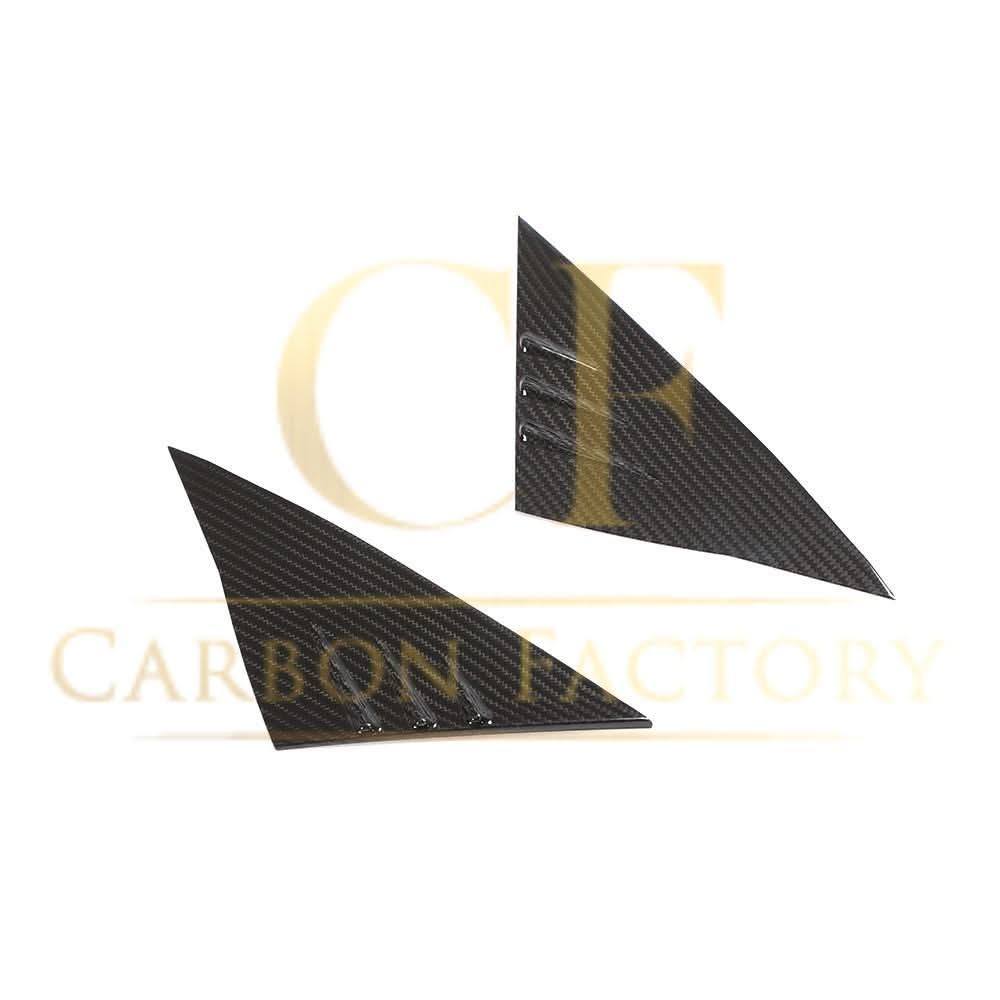 Carbon Fibre A Pillar Window Covers for Tesla Model 3 16-20
