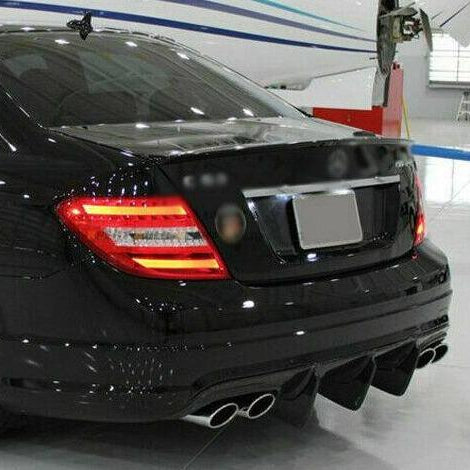 Carbon Fibre Big Fin Rear Diffuser for Mercedes Benz W204 C63 & C Class Pre-Facelift 07-10
