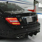 Carbon Fibre Big Fin Rear Diffuser for Mercedes Benz W204 C63 & C Class Pre-Facelift 07-10