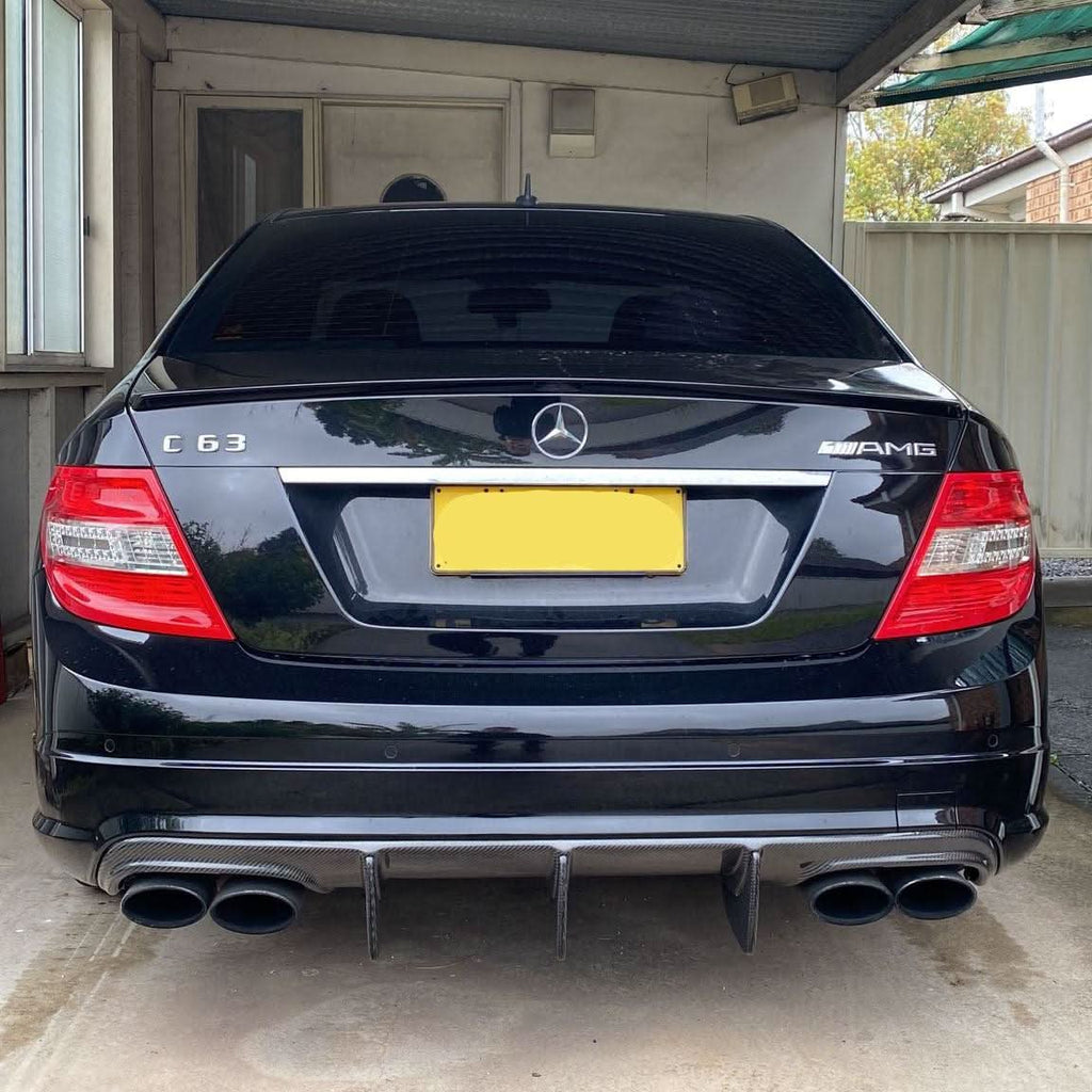 Carbon Fibre Big Fin Rear Diffuser for Mercedes Benz W204 C63 & C Class Pre-Facelift 07-10