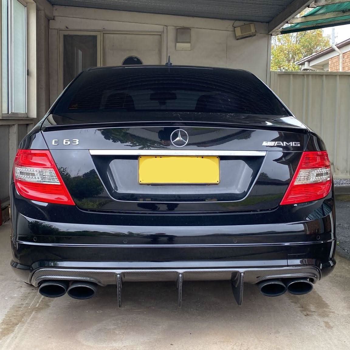 Carbon Fibre Big Fin Rear Diffuser for Mercedes Benz W204 C63 & C Class Pre-Facelift 07-10