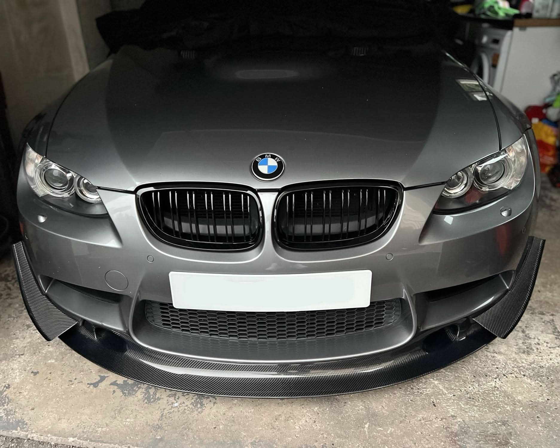 Carbon Fibre Front Bumper Canards 2 Pcs for BMW E90 E92 E93 M3 07-13