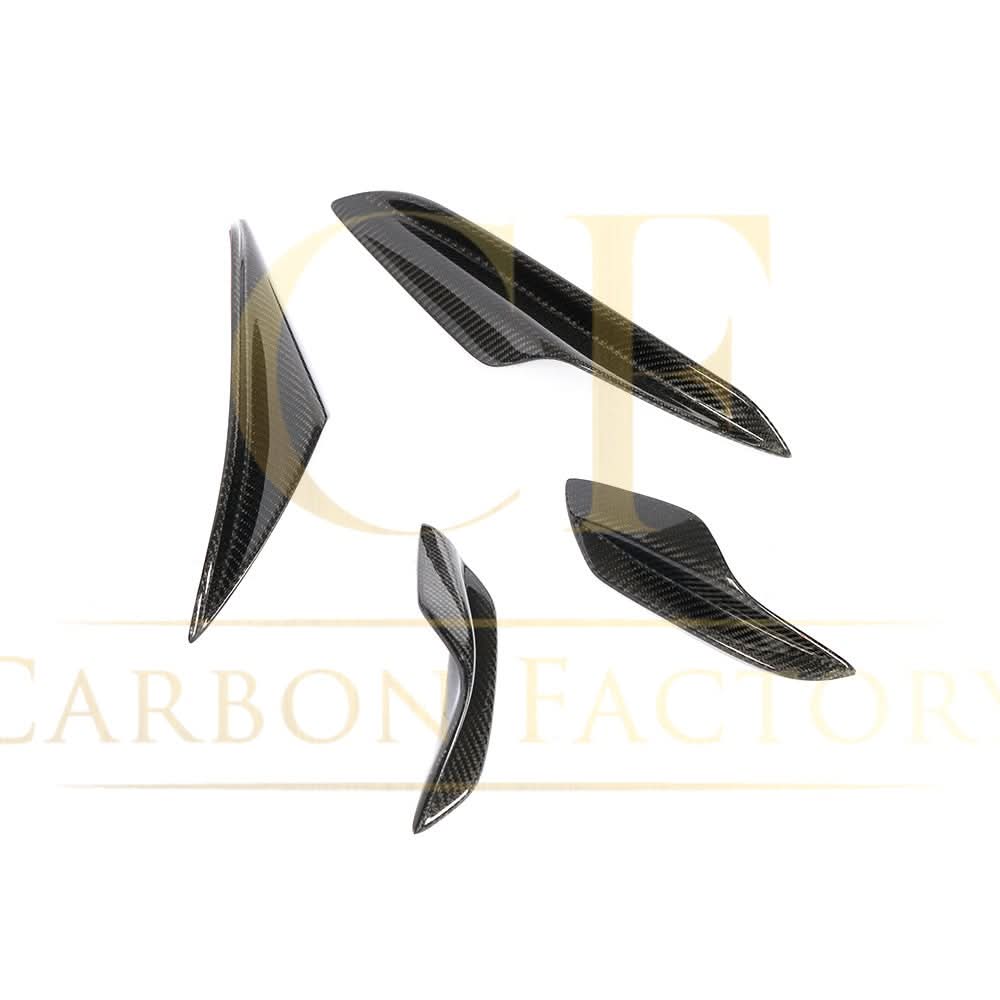 Carbon Fibre Front Bumper Canards 4 Pcs for BMW E90 E92 E93 M3 07-13