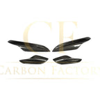 Carbon Fibre Front Bumper Canards 4 Pcs for BMW E90 E92 E93 M3 07-13