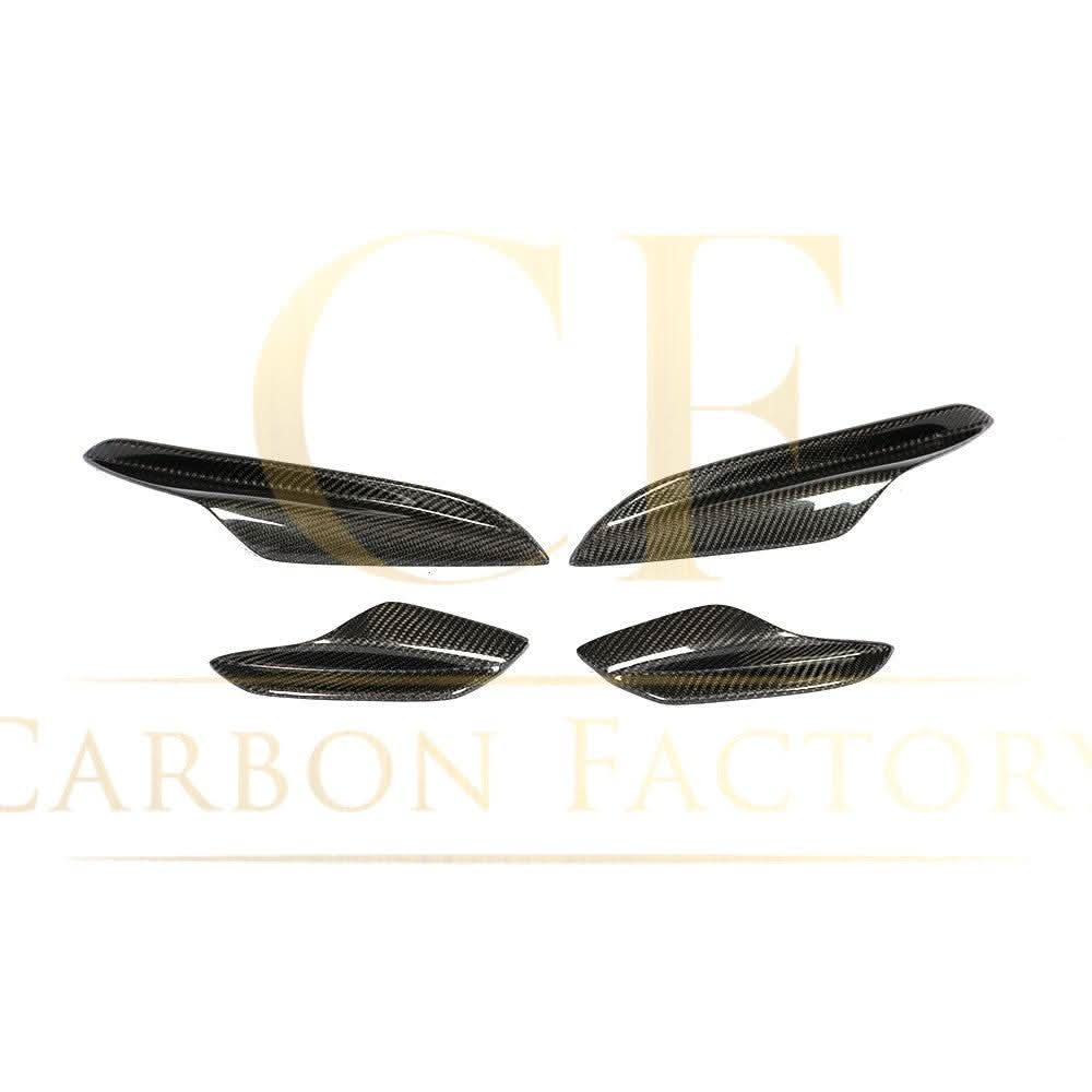 Carbon Fibre Front Bumper Canards 4 Pcs for BMW E90 E92 E93 M3 07-13
