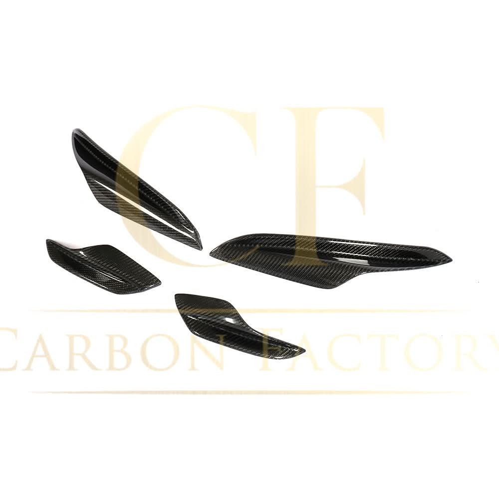 Carbon Fibre Front Bumper Canards 4 Pcs for BMW E90 E92 E93 M3 07-13