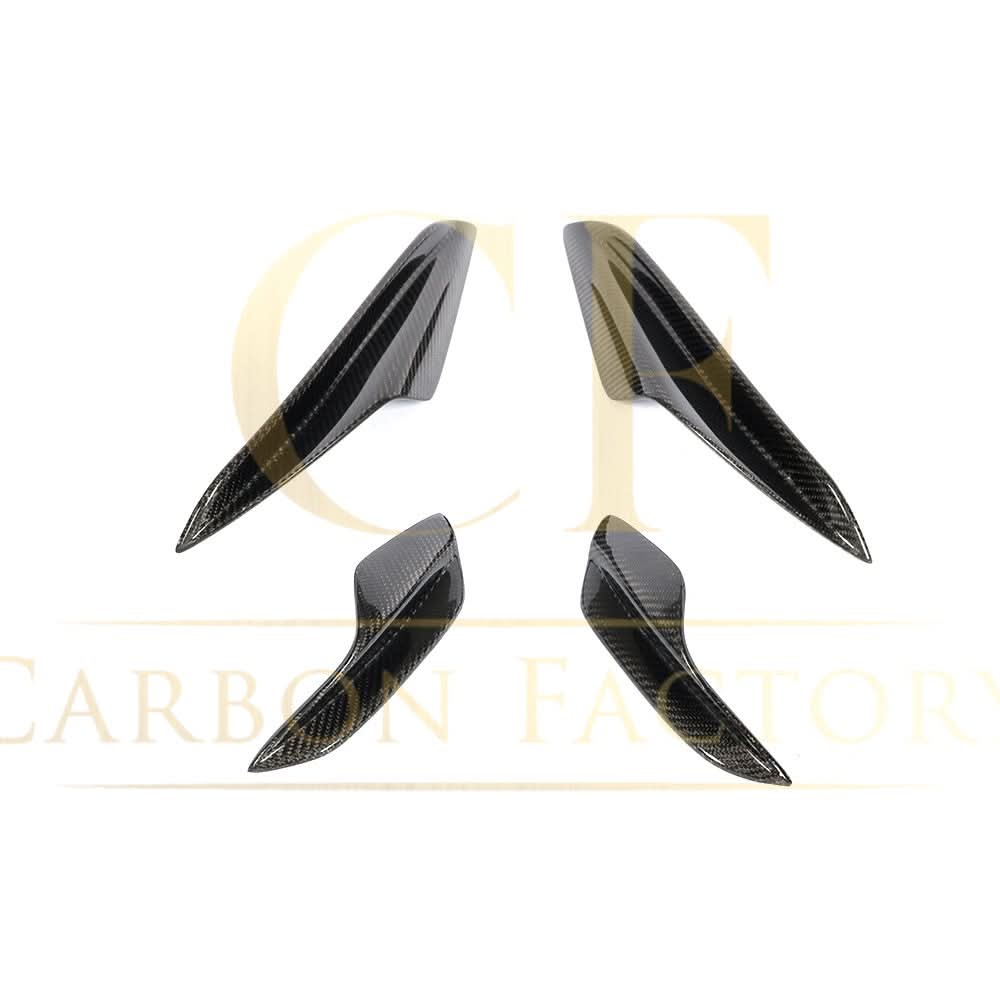 Carbon Fibre Front Bumper Canards 4 Pcs for BMW E90 E92 E93 M3 07-13