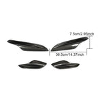 Carbon Fibre Front Bumper Canards 4 Pcs for BMW E90 E92 E93 M3 07-13