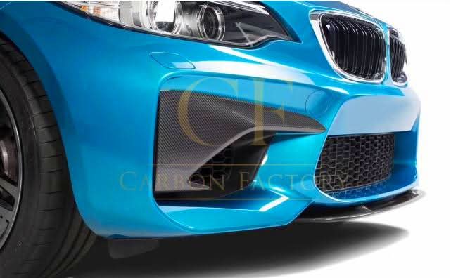 Carbon Fibre Front Bumper Covers for BMW F87 M2 16-21