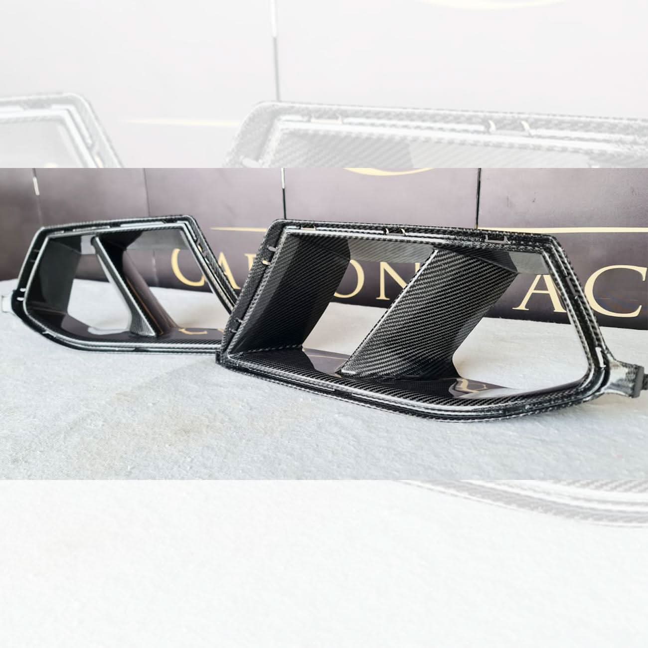 Carbon Fibre Front Bumper Inserts for BMW G80 M3 G82 G83 M4 21-Present