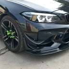 Carbon Fibre Front Bumper Trims for BMW F87 M2 16-21