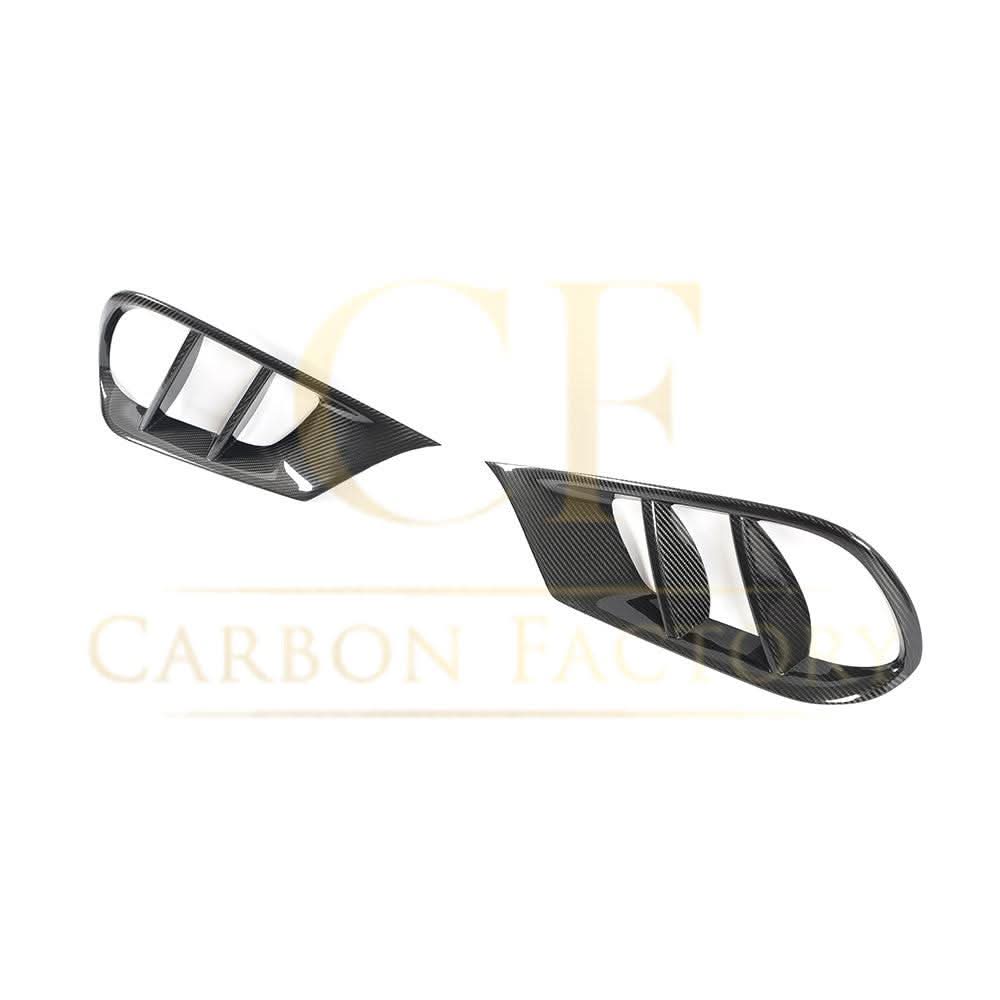 Carbon Fibre Front Bumper Trims for Mercedes Benz W212 E Class 14-17