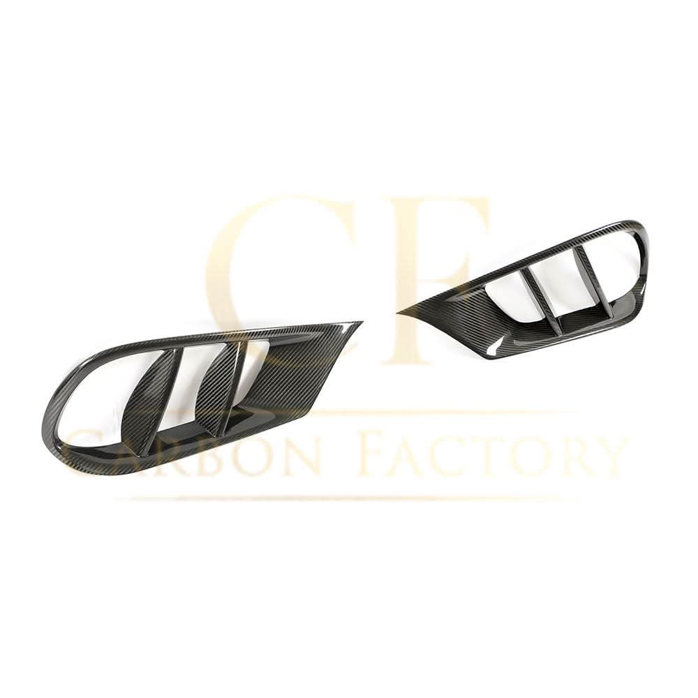 Carbon Fibre Front Bumper Trims for Mercedes Benz W212 E Class 14-17