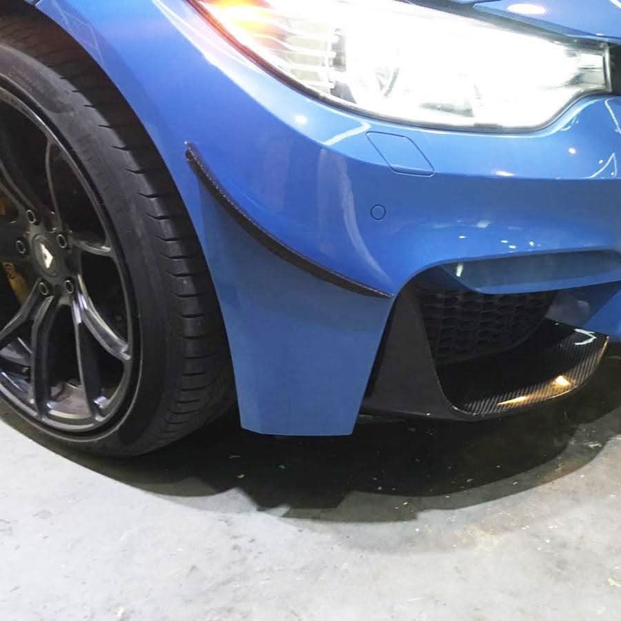 Carbon Fibre Front Canards 2 Pieces for BMW F80 M3 F82 F83 M4 14-20