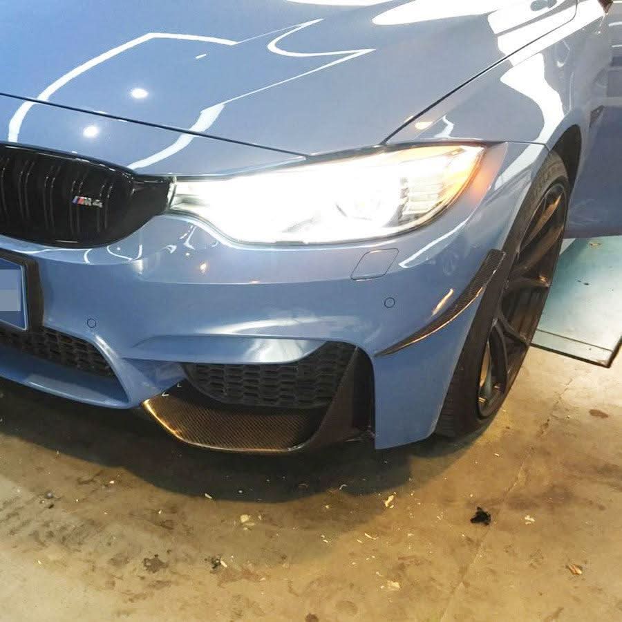Carbon Fibre Front Canards 2 Pieces for BMW F80 M3 F82 F83 M4 14-20