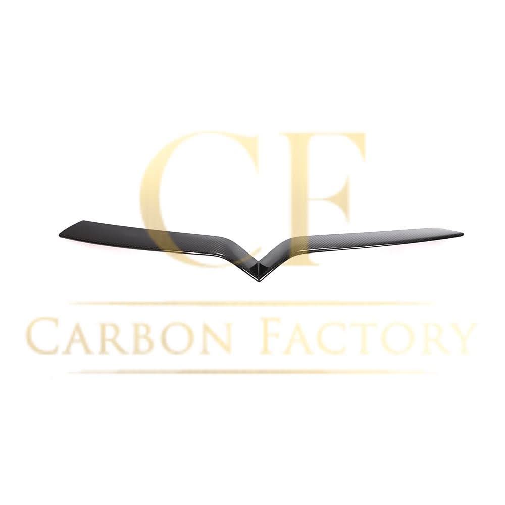 Carbon Fibre Front Centre Grille Trim Cover for Tesla Model X 16-Present