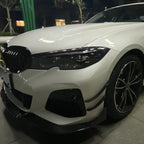 Carbon Fibre Front Headlight Trims for BMW G20 G21 3 Series M Sport 19-25