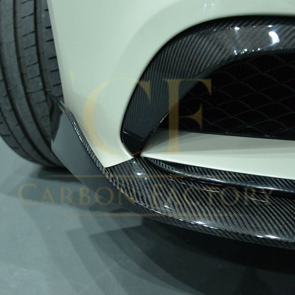 Carbon Fibre Front Side Grille Trim for Mercedes C218 CLS 15-18