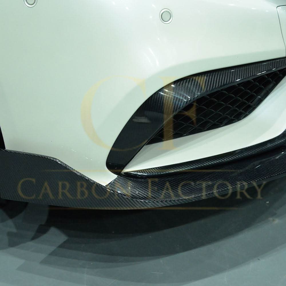Carbon Fibre Front Side Grille Trim for Mercedes C218 CLS 15-18