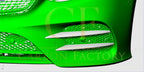 Carbon Fibre Front Side Grille Trims for Mercedes W213 E Class Saloon 16-20