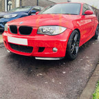 Carbon Fibre Front Splitter Covers for BMW E87 1 Series M Sport 04-13