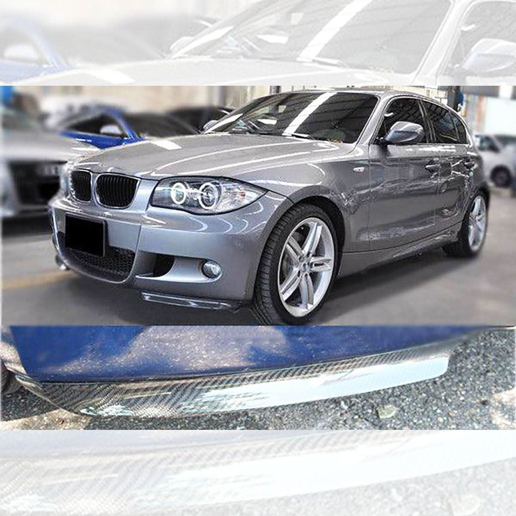 Carbon Fibre Front Splitter Covers for BMW E87 1 Series M Sport 04-13