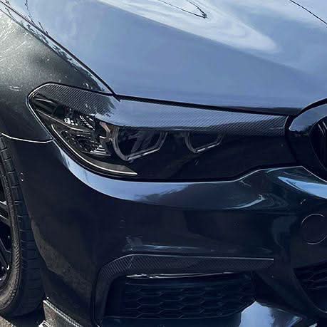 Carbon Fibre Headlight Trims for BMW G30 G31 5 Series F90 M5 17-20