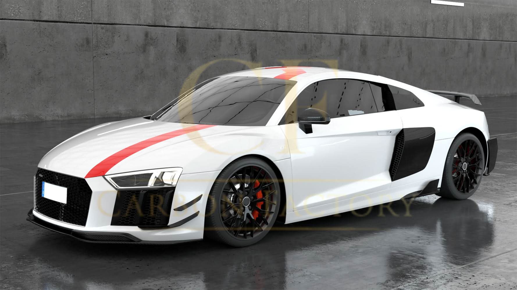 Carbon Fibre Rear Bumper Side Extension for Audi R8 V10 Gen 2 15-19