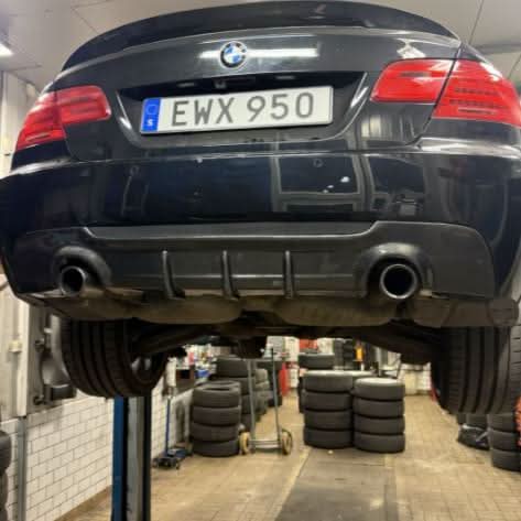 Carbon Fibre Rear Diffuser Dual Exhaust for BMW E92 E93 3 Series 07-13