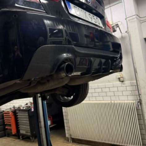 Carbon Fibre Rear Diffuser Dual Exhaust for BMW E92 E93 3 Series 07-13