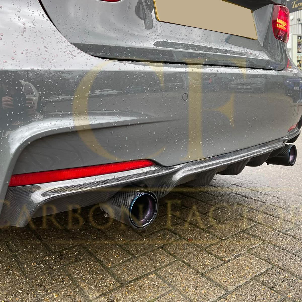 Carbon Fibre Rear Diffuser Dual Exhaust for BMW F30 F31 3 Series 12-19