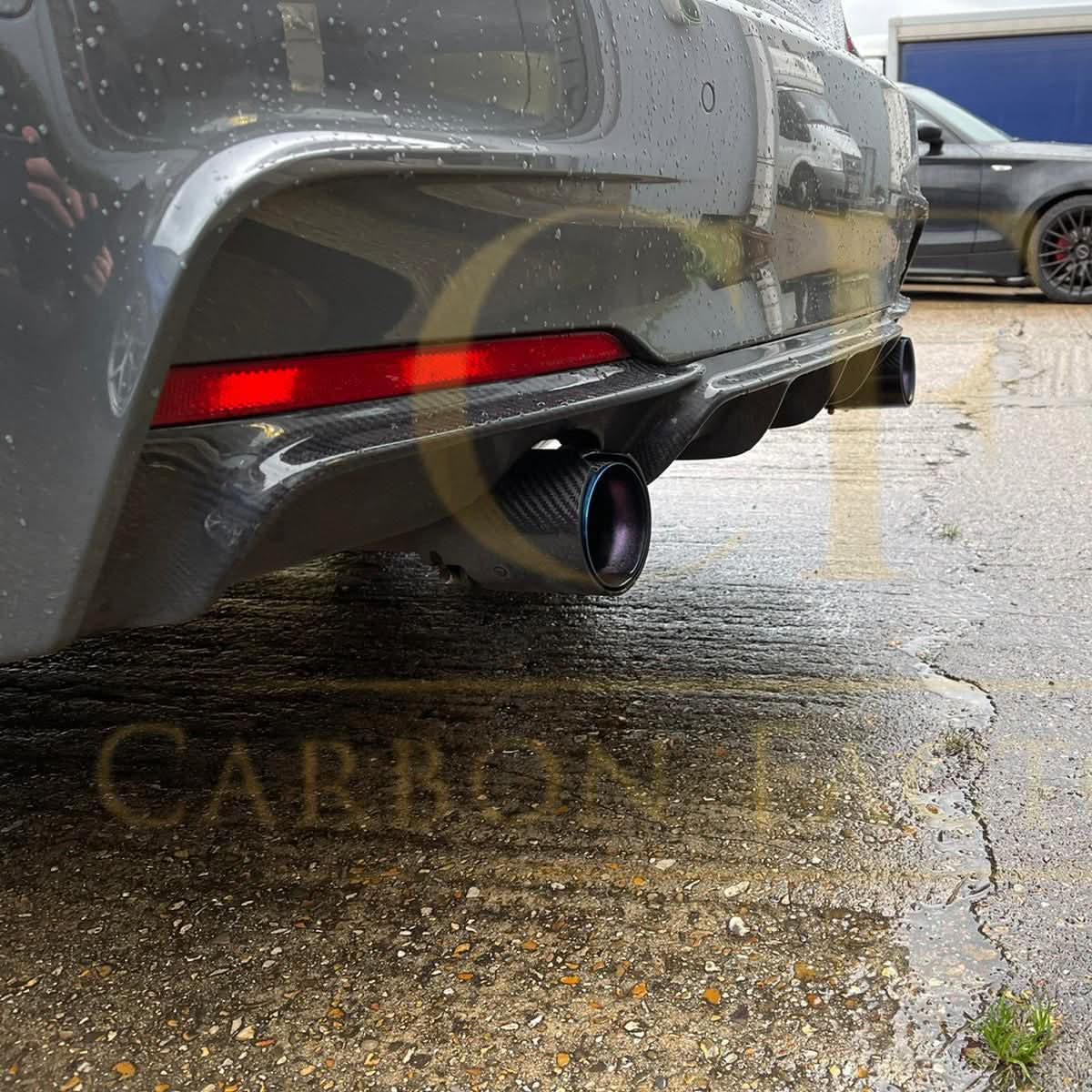 Carbon Fibre Rear Diffuser Dual Exhaust for BMW F30 F31 3 Series 12-19