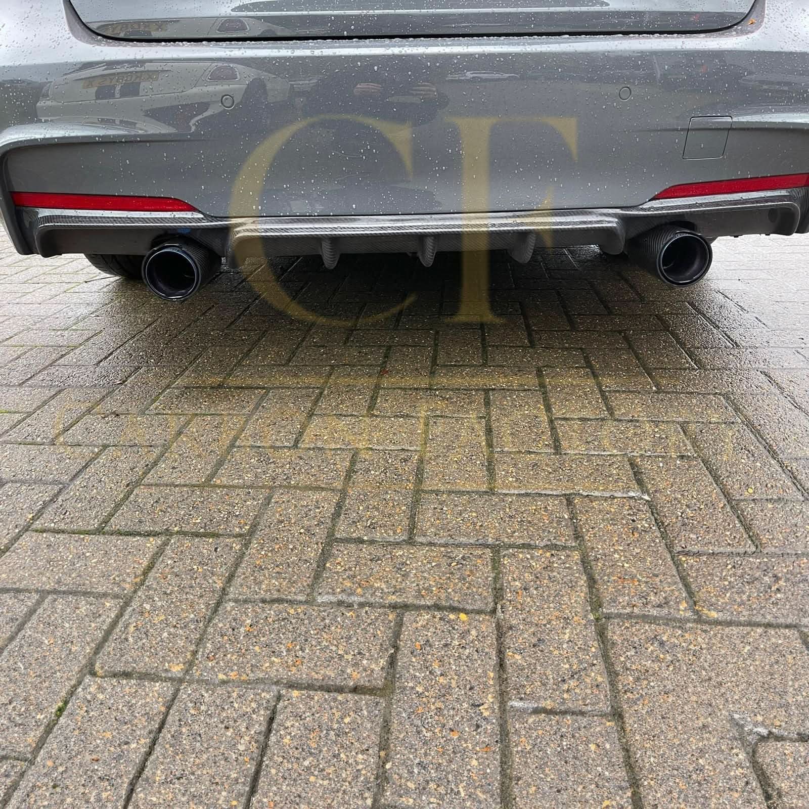 Carbon Fibre Rear Diffuser Dual Exhaust for BMW F30 F31 3 Series 12-19