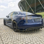 Carbon Fibre Rear Diffuser Extensions for Tesla Model S 70D 16-20