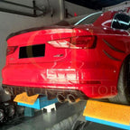 Carbon Fibre Rear Diffuser (Quad Exhaust) for Audi A3 S Line S3 Saloon 13-15