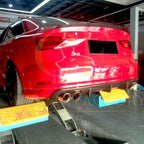 Carbon Fibre Rear Diffuser (Quad Exhaust) for Audi A3 S Line S3 Saloon 13-15