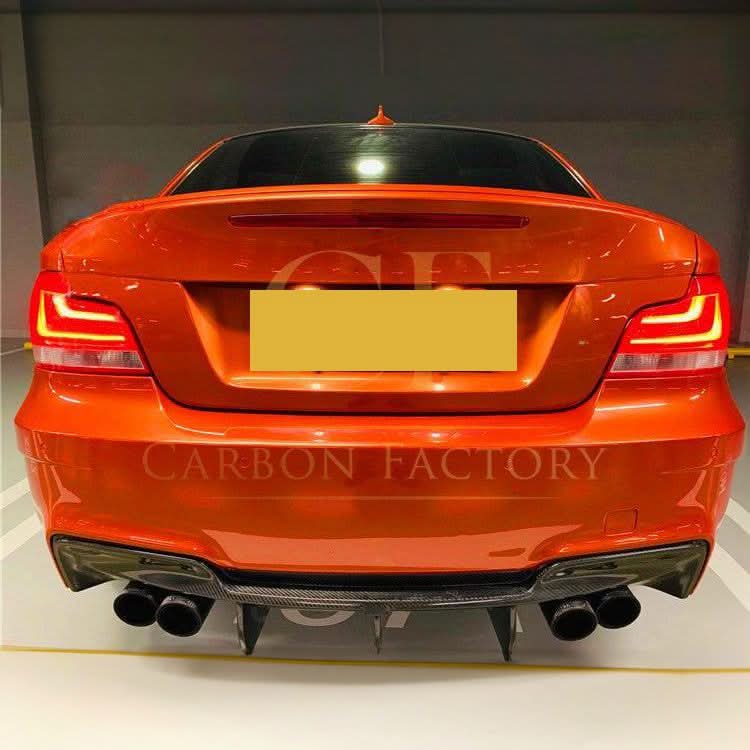 Carbon Fibre Rear Diffuser Quad Exhaust for BMW E82 E88 1M 11-14