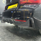 Carbon Fibre Rear Diffuser Twin Exhaust for BMW F32 F33 F36 4 Series 14-20