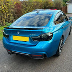 Carbon Fibre Rear Diffuser Twin Exhaust for BMW F32 F33 F36 4 Series 14-20