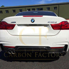 Carbon Fibre Rear Diffuser Twin Exhaust for BMW F32 F33 F36 4 Series 14-20