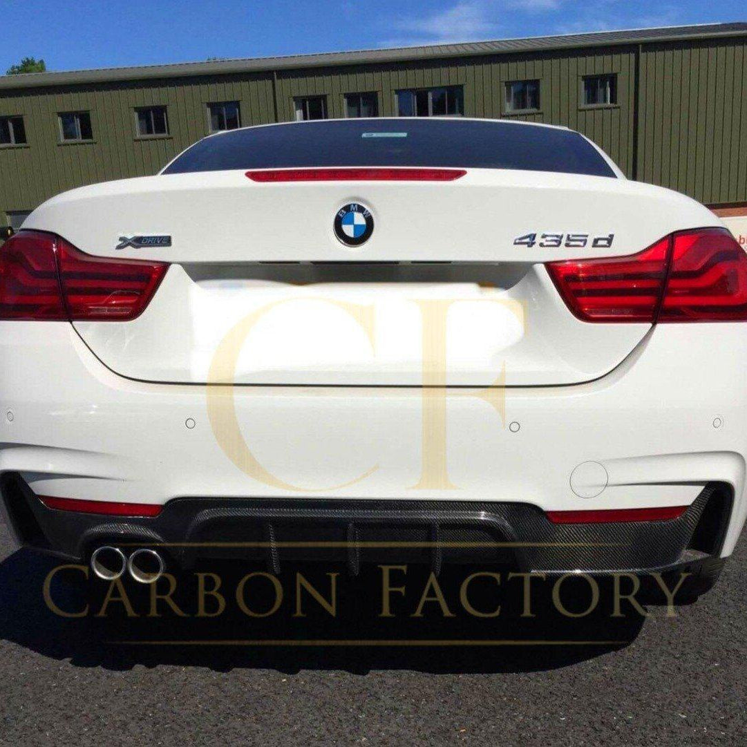 Carbon Fibre Rear Diffuser Twin Exhaust for BMW F32 F33 F36 4 Series 14-20