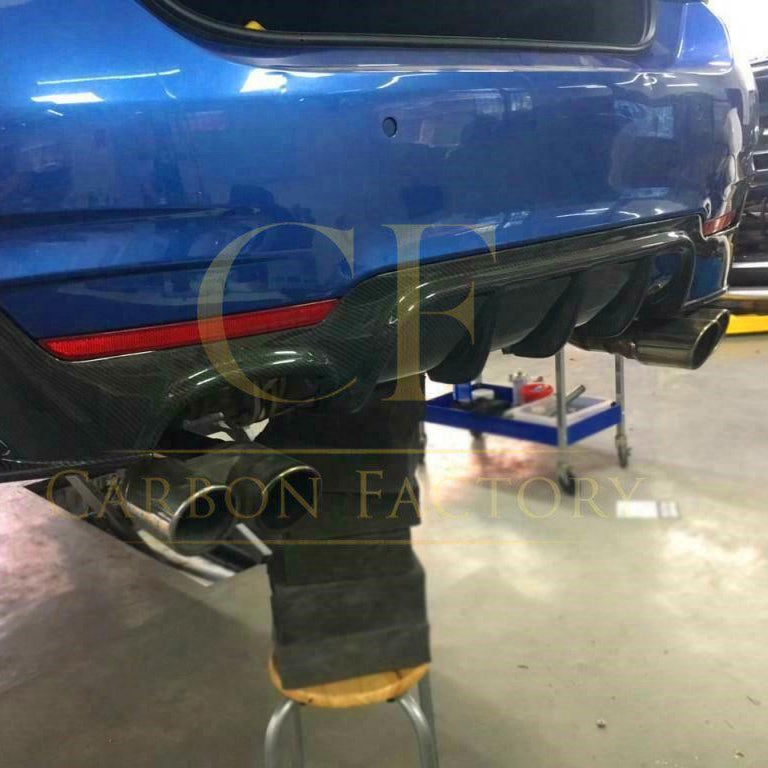 Carbon Fibre Rear Diffuser Twin Exhaust for BMW F32 F33 F36 4 Series 14-20