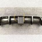 Carbon Fibre Rear Diffuser with LED Light Dual Exhaust for BMW F30 F31 3 Series 12-19