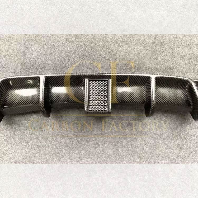 Carbon Fibre Rear Diffuser with LED Light Dual Exhaust for BMW F30 F31 3 Series 12-19