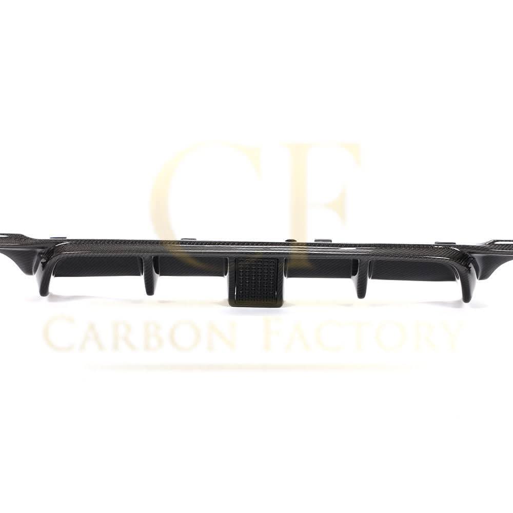 Carbon Fibre Rear Diffuser with LED Light Quad Exhaust for BMW F30 F31 3 Series 12-19