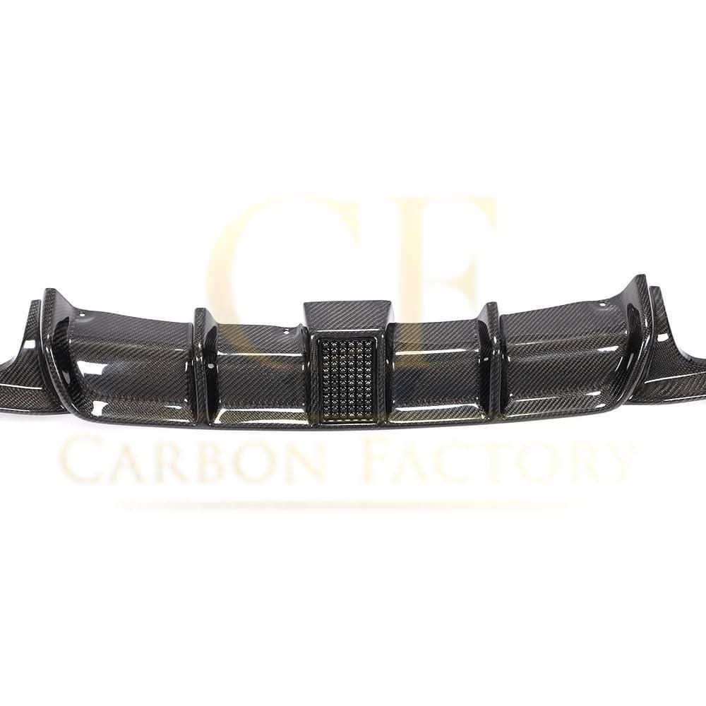 Carbon Fibre Rear Diffuser with LED Light Quad Exhaust for BMW F30 F31 3 Series 12-19
