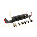 Carbon Fibre Rear Diffuser with Quad Exhaust Pipe for BMW G30 G31 5 Series M Sport 17-23